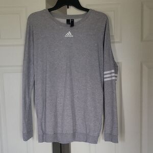 Adidas Gray Long Sleeve Sweatshirt